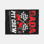 Dada T Crew Racing Family Race Car Birthday Boy Fleecedecke (Vorderseite (Horizontal))