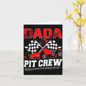 Dada T Crew Racing Family Race Car Birthday Boy Karte (Gelbe Blume)