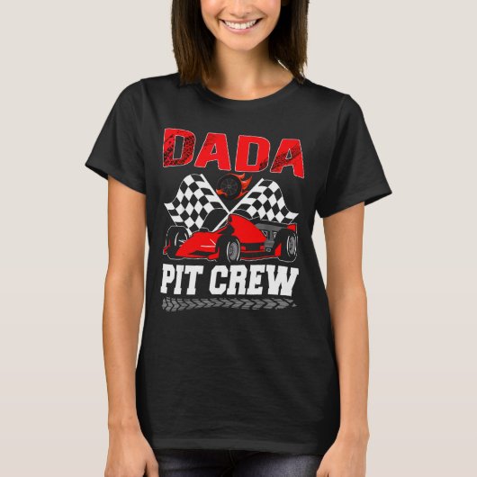 Dada T Crew Racing Family Race Car Birthday Boy T-Shirt (Vorderseite)