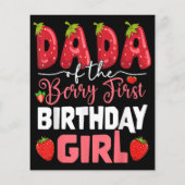 Dada The Berry First Birthday of Girl Strawberr (Rückseite)