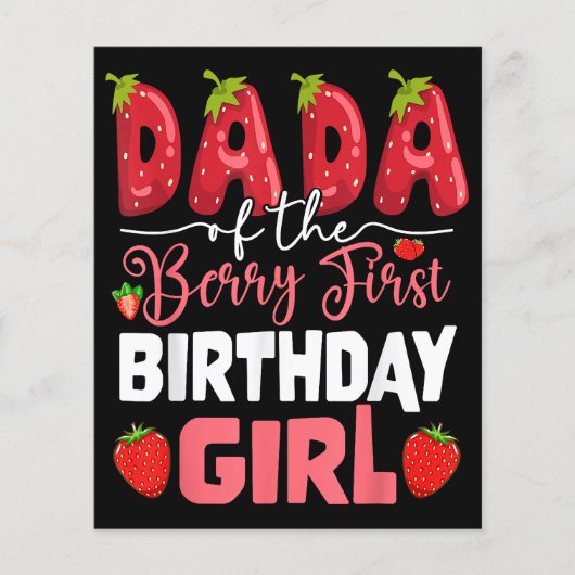 Dada The Berry First Birthday of Girl Strawberr (Vorderseite)