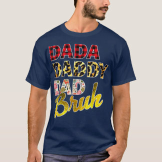 Dada Vater Bruh, Leopard Cheetah Vatermütter Famil T-Shirt