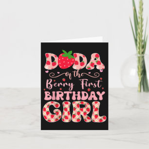 Dada vom Berry ersten Geburtstag der Girl Strawber Karte