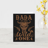 Dada von der Wild One Cowboy Western Rodeo Party M Karte (Gelbe Blume)