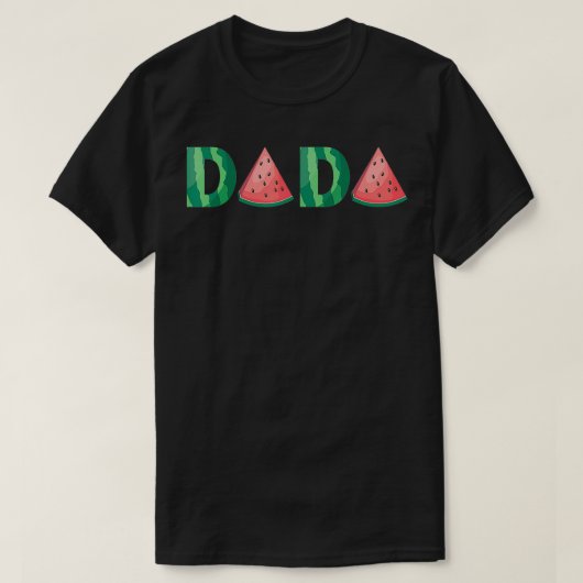 Dada Watermelon Funny Summer Fruit Gift Great Fat T-Shirt (Design vorne)