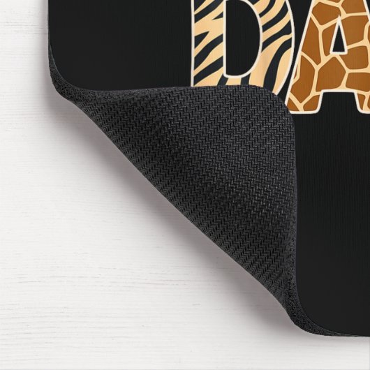 Dada Wild Animal Print Zebra Giraffe Tiger Leopard Mousepad (Ecke)