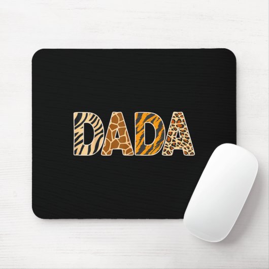 Dada Wild Animal Print Zebra Giraffe Tiger Leopard Mousepad (Mit Mouse)