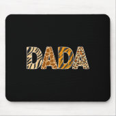 Dada Wild Animal Print Zebra Giraffe Tiger Leopard Mousepad (Vorne)