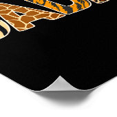 Dada Wild Animal Print Zebra Giraffe Tiger Leopard Poster (Ecke)