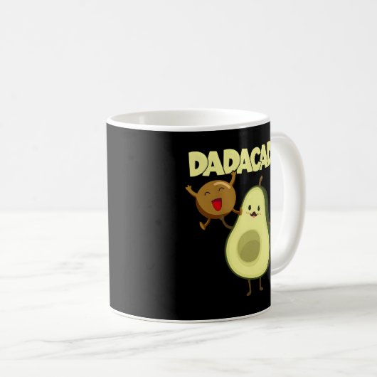 Dadacado Avocado 1St Vater Daddy Pater Dada Kaffeetasse (VorderseiteRechts)