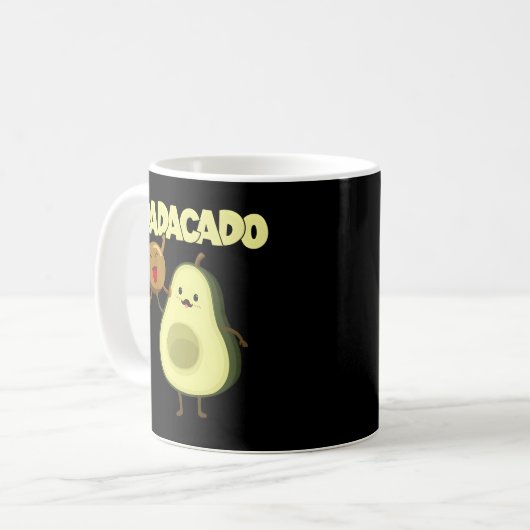 Dadacado Avocado 1St Vater Daddy Pater Dada Kaffeetasse (Vorderseite Links)