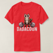 Dadacoon Raccoon Vater Trash Panda Fathers Day T-Shirt (Design vorne)