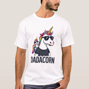 Dadacorn - Einhorn-Vater und Baby-Weihnachten Papa T-Shirt