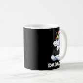 Dadacorn - Einhorn Vater und Byby Funny Kaffeetasse (VorderseiteRechts)
