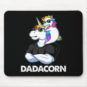 Dadacorn - Einhorn Vater und Byby Funny Mousepad