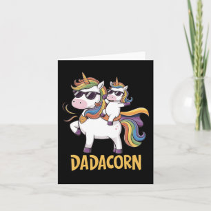 Dadacorn Lustiges Einhorn Dad Grafik Vatertag Karte