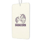 Dadacorn Lustiges Einhorn Papa Vektor-Shirt Design Autolufterfrischer (Links)