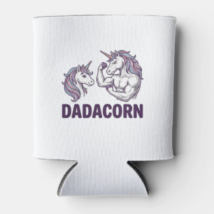 Dadacorn Lustiges Einhorn Papa Vektor-Shirt-Design Dosenkühler