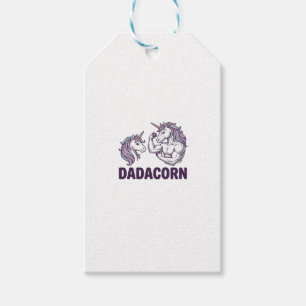 Dadacorn Lustiges Einhorn Papa Vektor-Shirt Design Geschenkanhänger