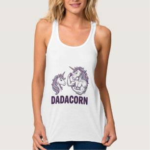 Dadacorn Lustiges Einhorn Vater Vektor-Shirt-Desig Tank Top