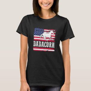 Dadacorn Magisches Regenbogen-Einhorn und Pferdefa T-Shirt