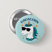 Dadacorn mit Sonnenbrille Button (Vorne & Hinten)