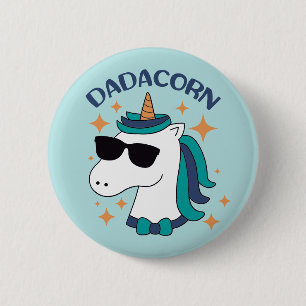 Dadacorn mit Sonnenbrille Button