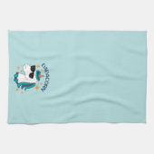 Dadacorn mit Sonnenbrille Geschirrtuch (Horizontal)