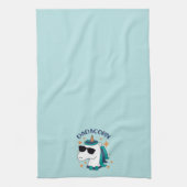 Dadacorn mit Sonnenbrille Geschirrtuch (Vertikal)