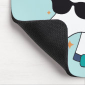 Dadacorn mit Sonnenbrille Mousepad (Ecke)