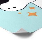 Dadacorn mit Sonnenbrille Poster (Ecke)