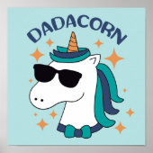 Dadacorn mit Sonnenbrille Poster (Vorne)