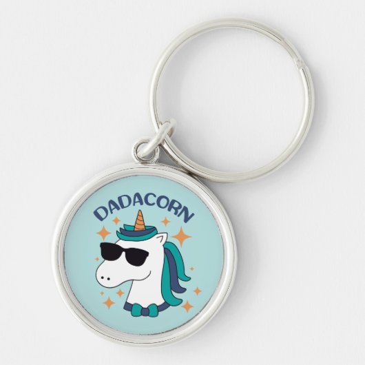 Dadacorn mit Sonnenbrille Schlüsselanhänger (Vorne)