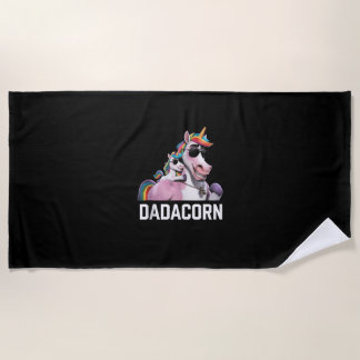 Dadacorn Unicorn Dad Father's Day Funny Gift Tank  Strandtuch