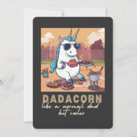 Dadacorn Unicorn Vater GRILLEN Vater