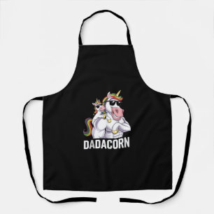 Dadacorn Unicorn Vater Vatertag Funny Rainbow Un Schürze