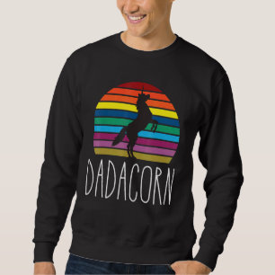 Dadacorn - Zauberhafte Rainbow Unicorn Horse Famil Sweatshirt
