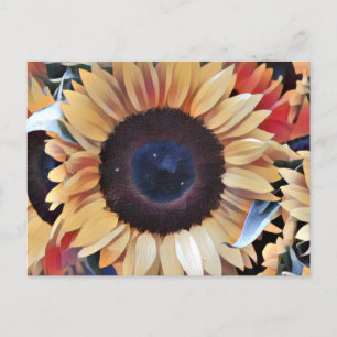 Dadaismus Sunflower Postkarte