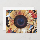 Dadaismus Sunflower Postkarte (Vorne/Hinten)