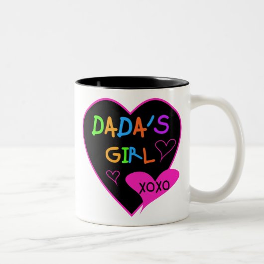 Dadas Girl T - Shirt, Tasse, Button, Magnet, Mehr Zweifarbige Tasse (Rechts)