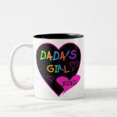 Dadas Girl T - Shirt, Tasse, Button, Magnet, Mehr Zweifarbige Tasse (Links)