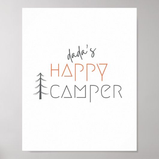 Dadas glücklicher Camper. Poster & Drucke (Vorne)