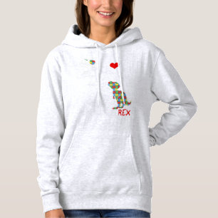 Dadasaurus Daddy Rex Autism Awareness Proud Vater Hoodie