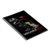 Dadasaurus Daddy Rex Autism Awareness Proud Vater Notizblock (Rechte Seite)