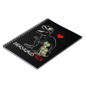 Dadasaurus Daddy Rex Autism Awareness Proud Vater Notizblock (Linke Seite)