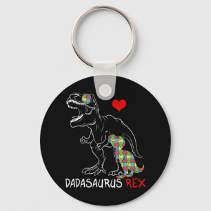 Dadasaurus Daddy Rex Autism Awareness Proud Vater Schlüsselanhänger