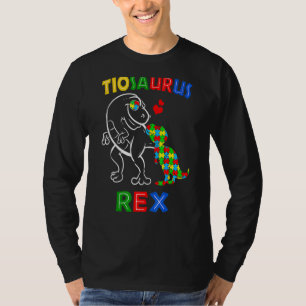 Dadasaurus Daddy Rex Autism Awareness Proud Vater T-Shirt
