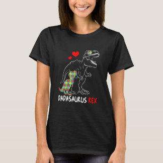 Dadasaurus Daddy Rex Autism Proud Vater Vathers Da T-Shirt