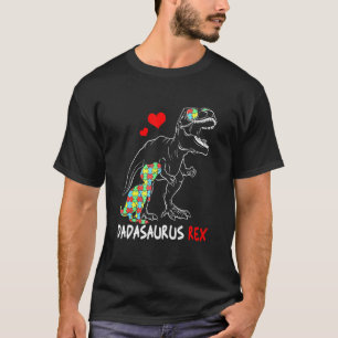 Dadasaurus Daddy Rex Autismus stolzer Vater T-Shirt
