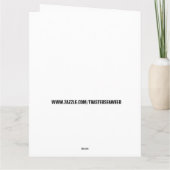 DADASAURUS DINOSAUR BIG (8,5 X 11) BIRTHDAY CARD KARTE (Rückseite)